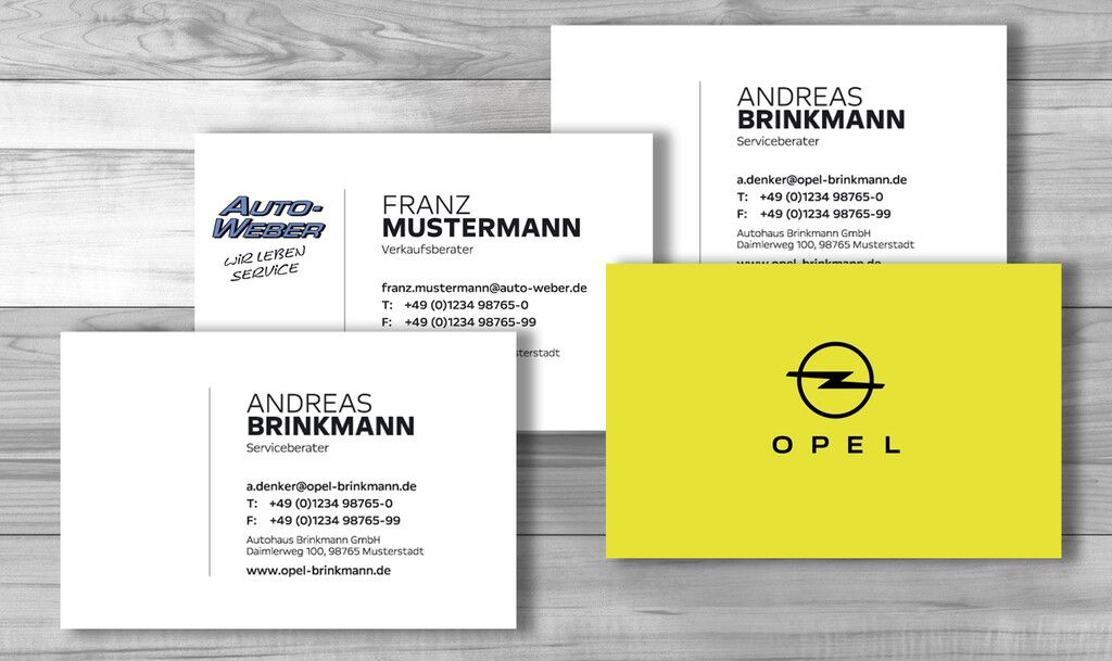 Opel Visitenkarten