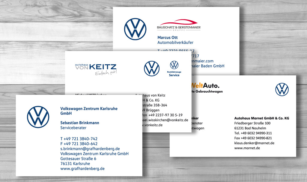 VW Visitenkarten