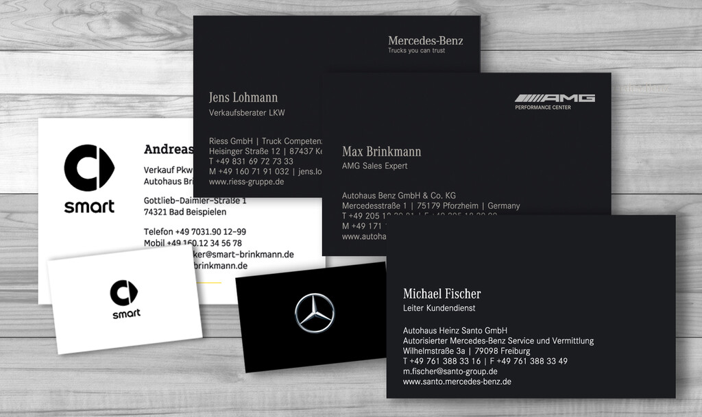 Mercedes-Benz Visitenkarten