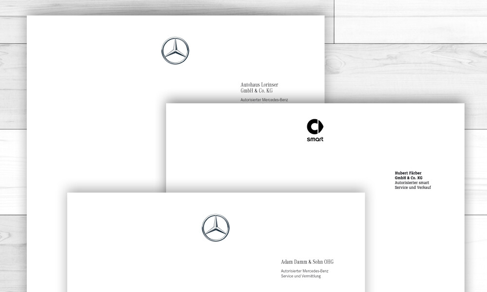 Mercedes-Benz Rechnungs-Briefbogen