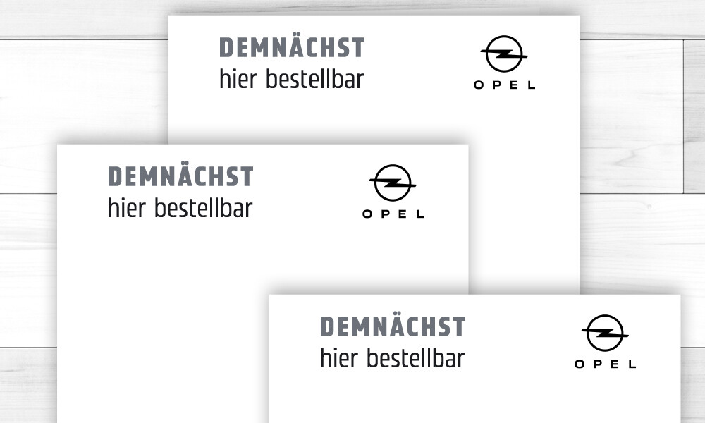 Opel Briefbogen mit Firmeneindruck