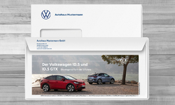 VW ID.5 GTX mit Firmeneindruck