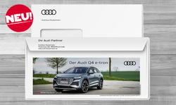 Audi Q4 e-tron mit Firmeneindruck  
