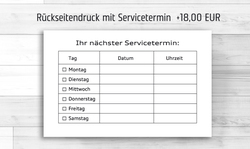 Audi Service Visitenkarten  