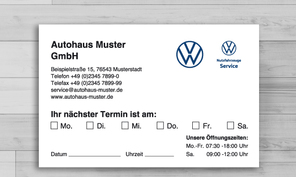 Service-/ Terminkarten 03-tk-03s VW-3