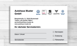 Service-/ Terminkarten 03-tk-07s VW-1