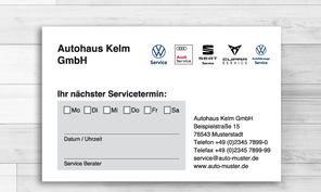 Service-/ Terminkarten 03-tk-07s VW-2