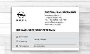 OPEL Service-/ Terminkarte 05-tk-02