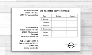 02-tk-02-2 | MINI  Service-/ Terminkarten 