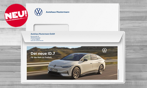 VW ID.7 mit Firmeneindruck
