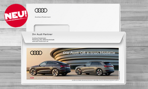 Audi Q8 e-tron mit Firmeneindruck 
