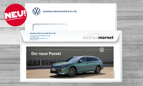 VW Passat mit Firmeneindruck 