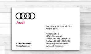 Audi Sport Visitenkarten  